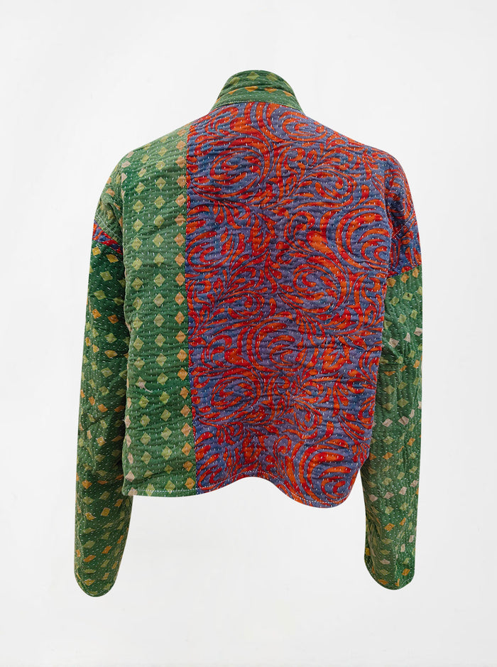kantha vintage crop jacket dimple (summer)