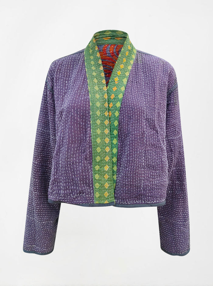 kantha vintage crop jacket dimple (summer)