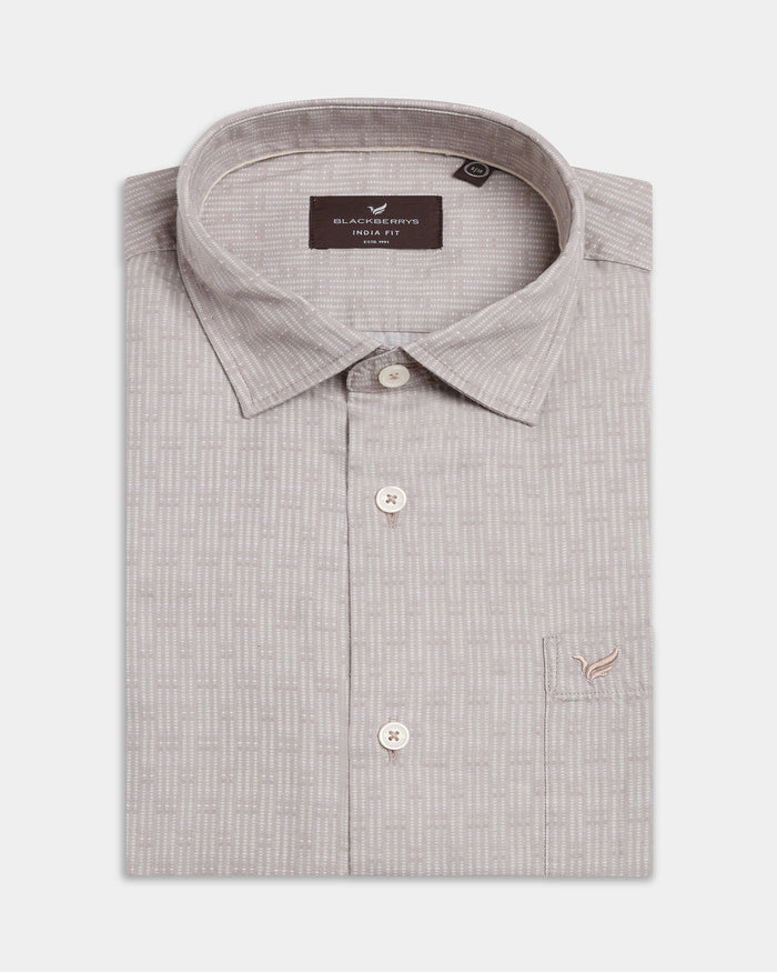 Khaki Printed Shirt - Benico