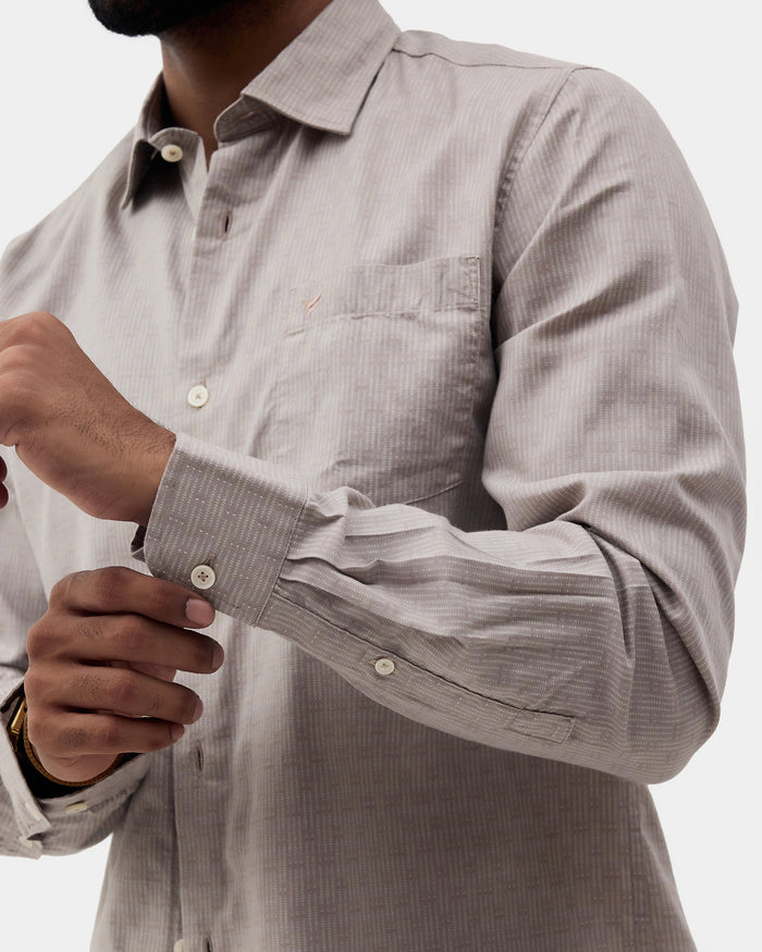 Khaki Printed Shirt - Benico