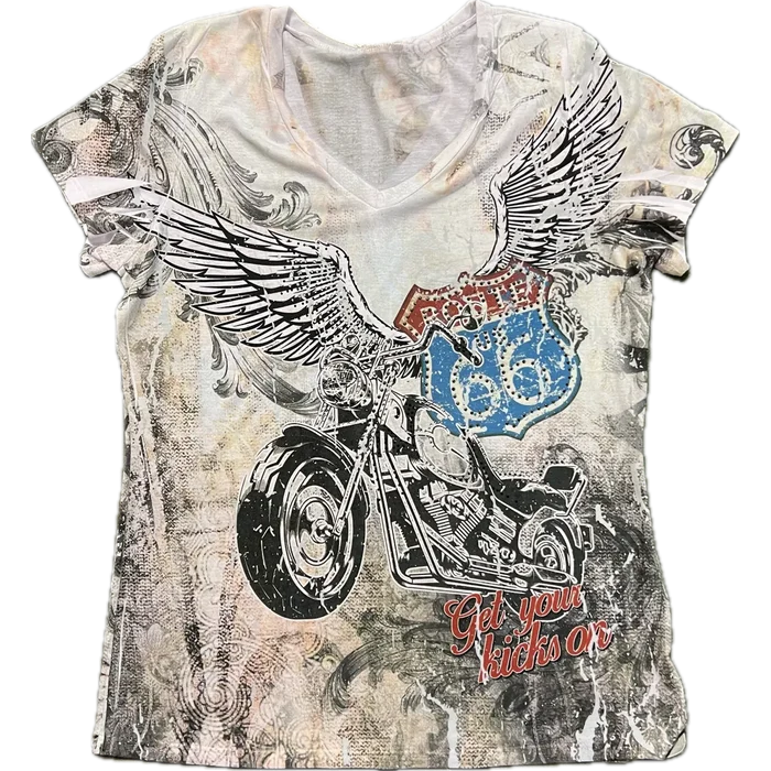 Ladies Biker Wings Shirt