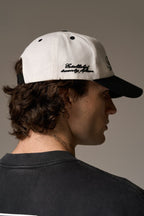 LAUREL EMBROIDERY CAP - BLACK