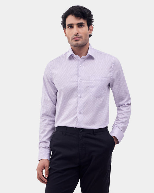 Lilac Printed Shirt - Livo