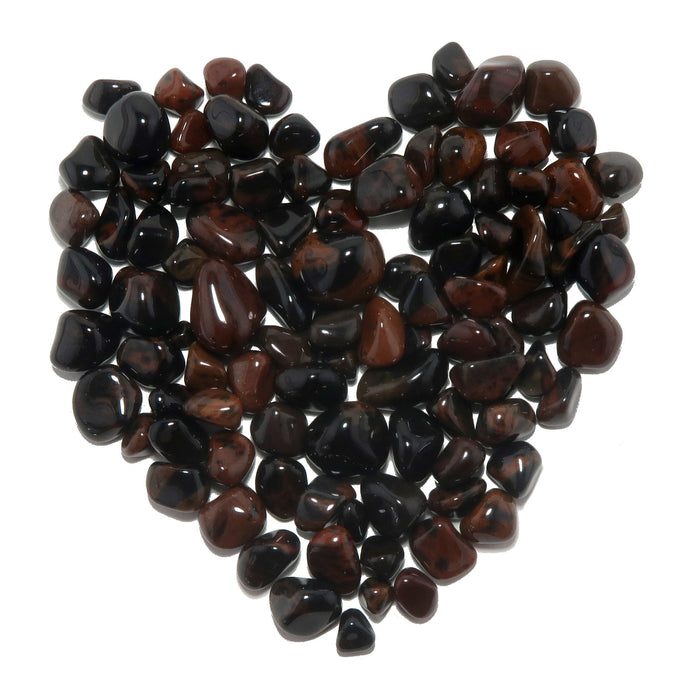 mahogany obsidian tumbled stones