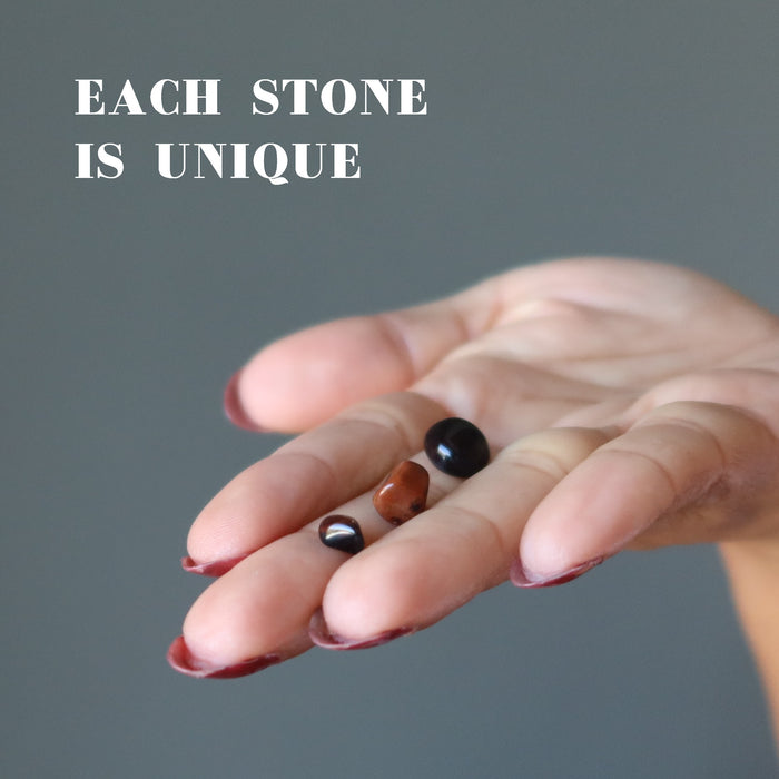 mahogany obsidian tumbled stones