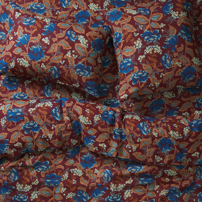 Margot Linen Pillowcase Set - Mahogany Standard