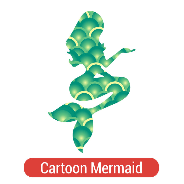 Mermaid Silhouette Theme PAC Adhesive Vinyl - 14 patterns (8")