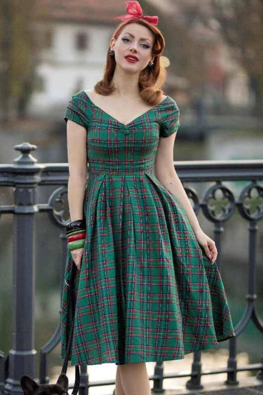 Miss Lily Dress in Green