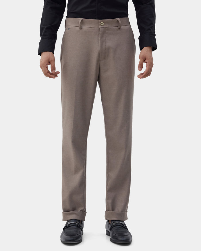 CLEAN FRONT COMFORT FIT STRUCTURE TROUSER