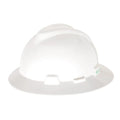 MSA V-GARD Full Brim Hard Hat With 4 Point PUSH KEY Suspension