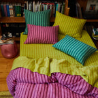 Nadine Linen Pillowcase Set - Mahogany Standard