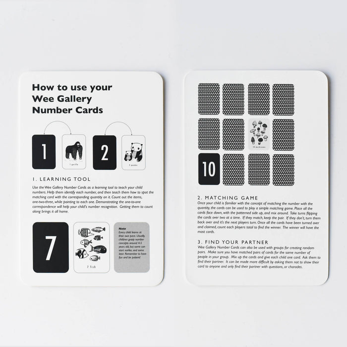 Nature Number Cards - Wee Bee Baby Boutique