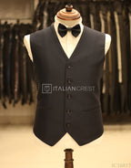 Navy Blue Embroidery Work 3pc Designer Suit