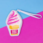 Novelty Wristlet - Strawberry Ice Cream - Wee Bee Baby Boutique