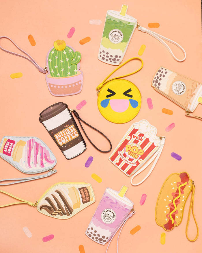 Novelty Wristlet - Strawberry Ice Cream - Wee Bee Baby Boutique