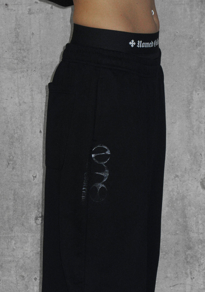 Nth ACTIVE OVERSIZED SWEATPANTS BLACK
