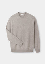 Oat Lambswool Crew Neck Jumper, Crew Neck Jumper - SIRPLUS