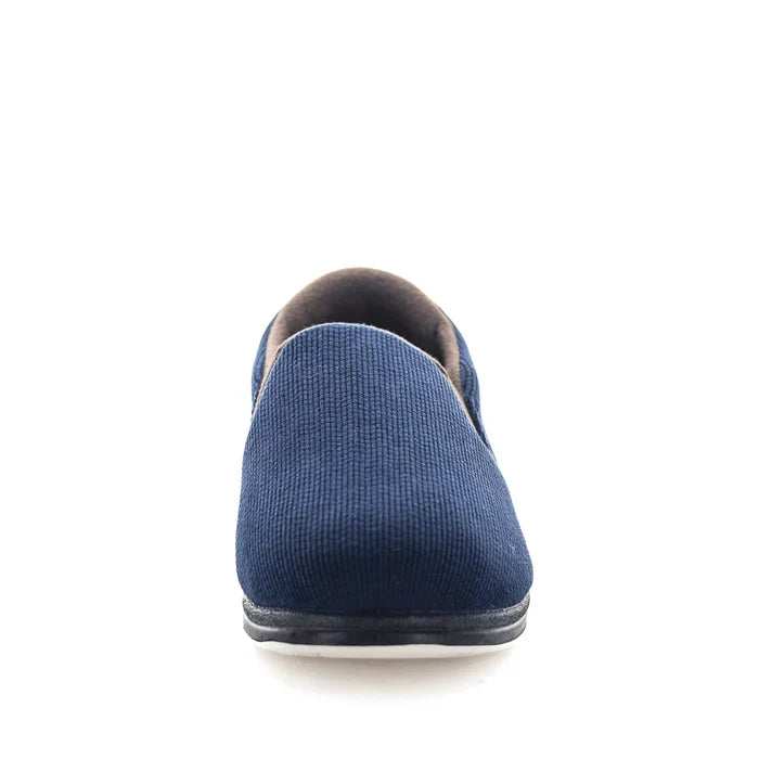 PANDA EMERSON MENS STEPIN SLIPPER NAVY BROWN