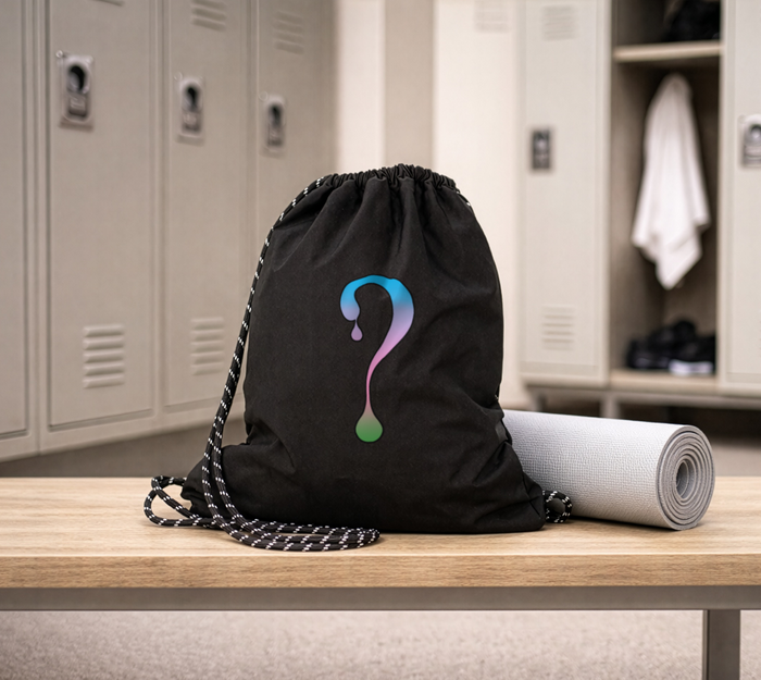 Pastel Ombre Dripper Drawstring Bag