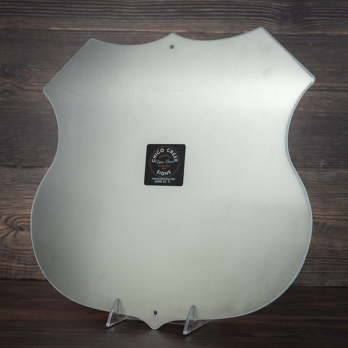 Personalized Mexican Flag Shield Metal Sign Mexico