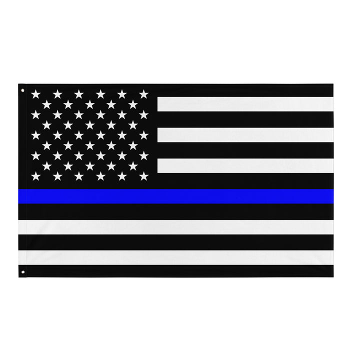 Personalized Thin Blue Line Flag - TS1 - 1-1