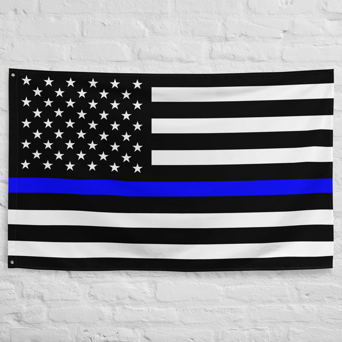 Personalized Thin Blue Line Flag - TS1 - 1-1