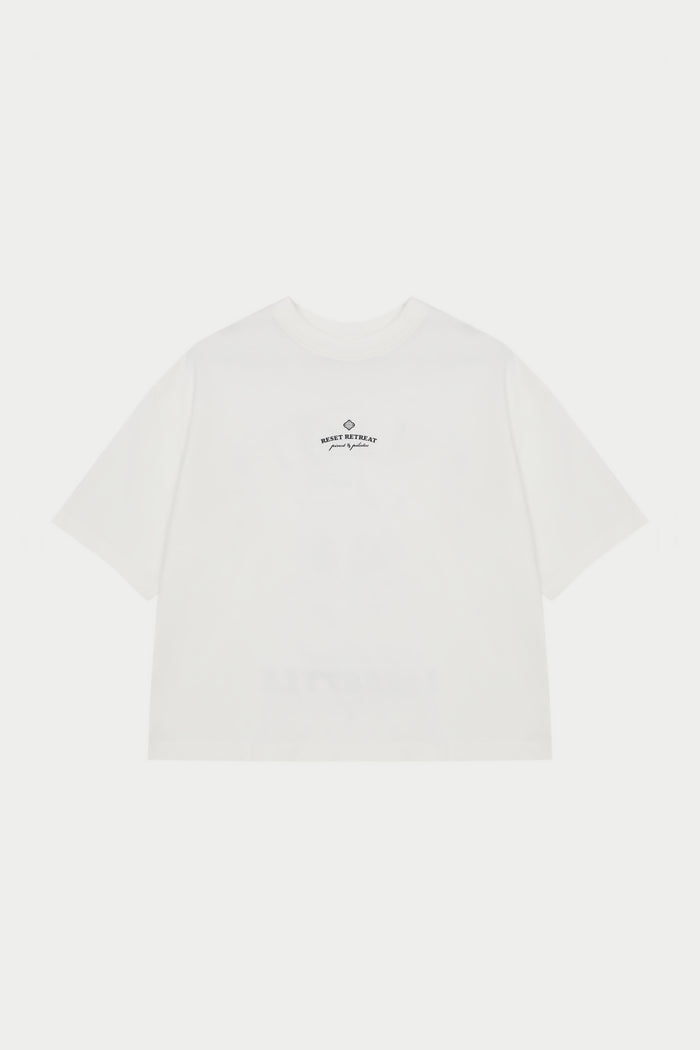PILATES & PINOT BOXY T-SHIRT - OFF WHITE