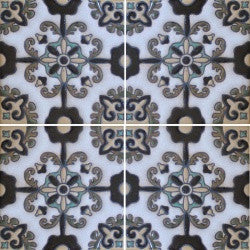 Raised relief hand painted Mexican tile