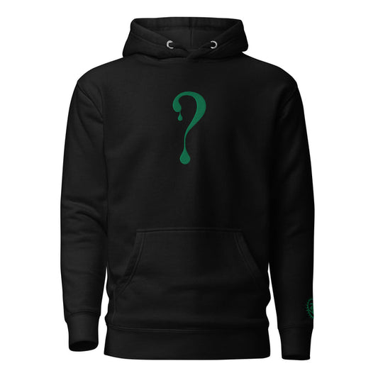 Pullover Hoodie with Green Dripper Embroidery