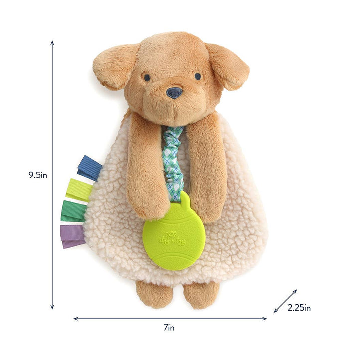 Puppy Itzy Friends Lovey Plush + Teether Toy - Wee Bee Baby Boutique