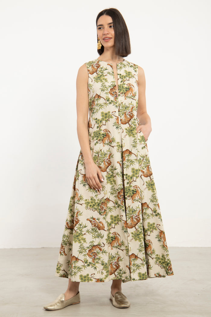 Rakia Cotton Tiger Dress