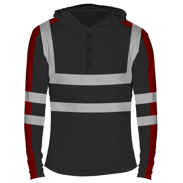 Reflectorized Hooded Buttoned Longsleeves (HL24)