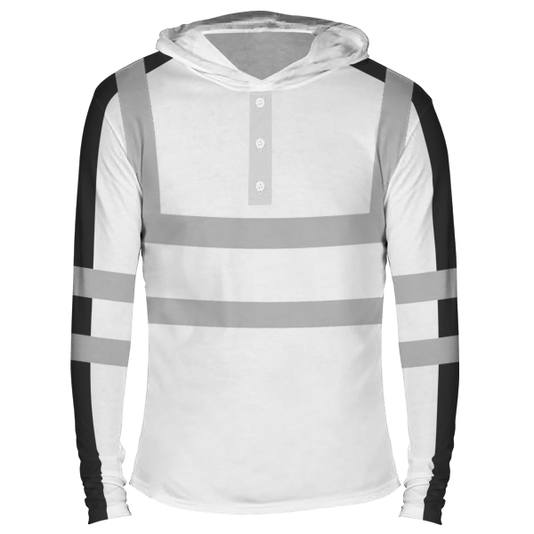 Reflectorized Hooded Buttoned Longsleeves (HL24)