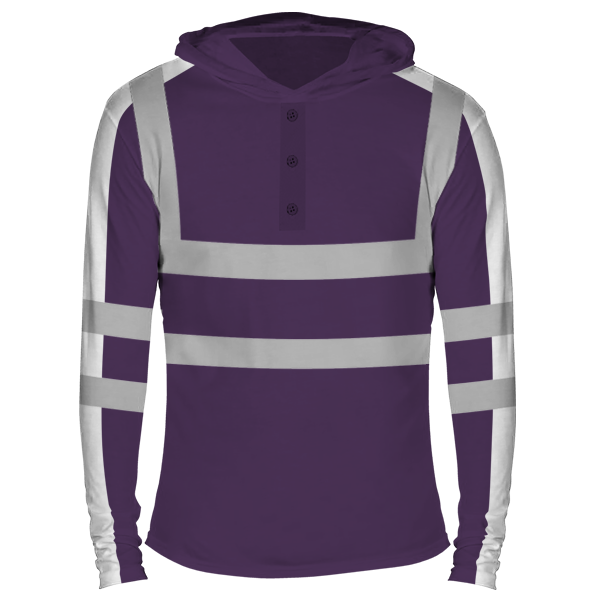 Reflectorized Hooded Buttoned Longsleeves (HL24)