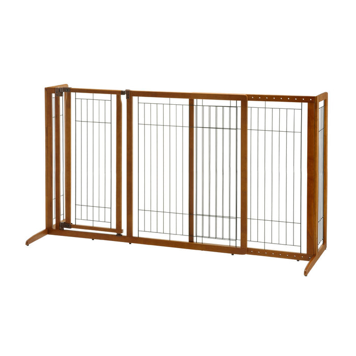 Richell Deluxe Freestanding Pet Gate with Door
