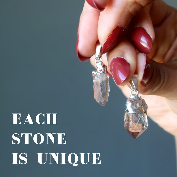 rutilated quartz pendants