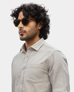 Sage Green Textured Shirt - Caty