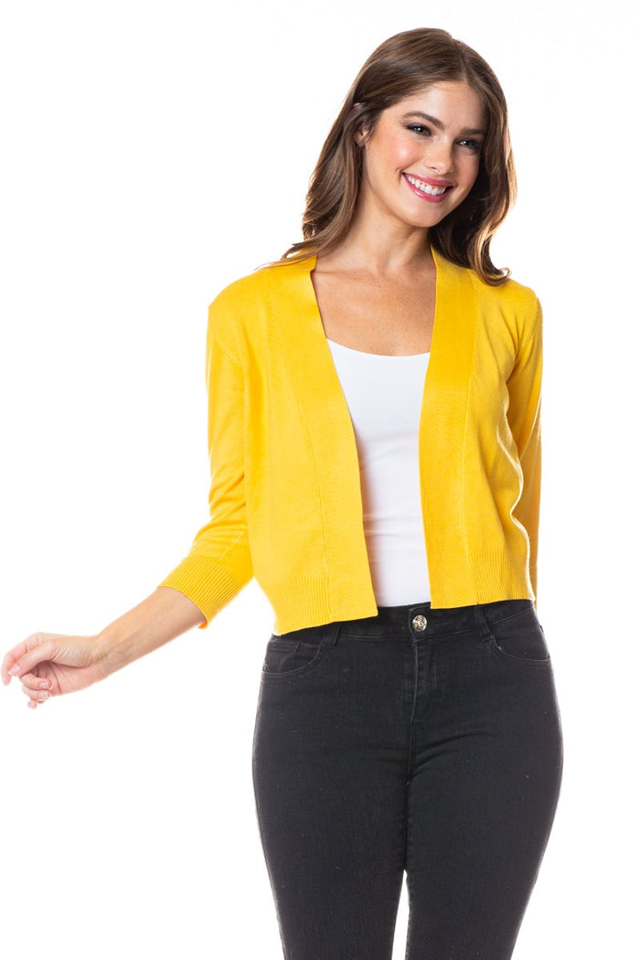 Short Cardi in Sun Flower