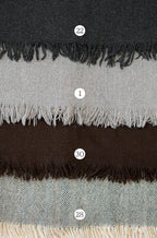 Available colour options for handwoven shawl in woven natural-look fabric wool blend by Celtic Fusion