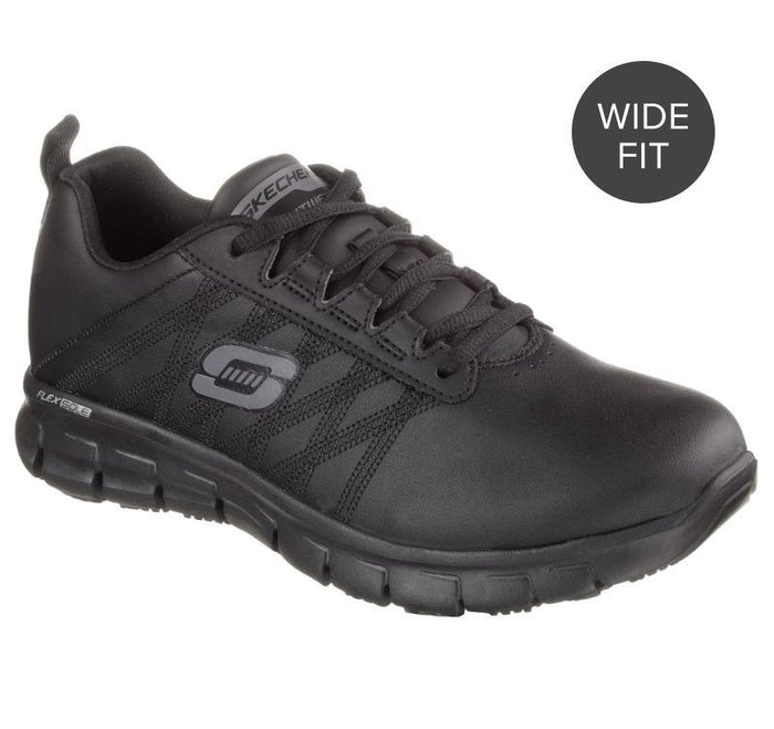 SKECHERS SURETRACK ERATH WIDE FIT 76576W BLACK