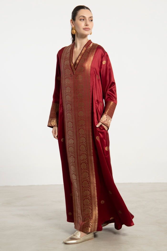 Soula Silk Burgundy Dress