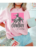 SXV cowboy country Print Short Sleeve T-Shirt