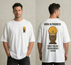 SXV work in progress Letter Print Cheongsam Pattern Round Neck Short Sleeve T-Shirt