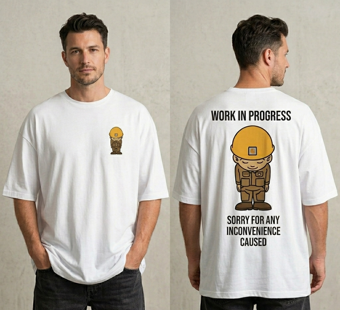 SXV work in progress Letter Print Cheongsam Pattern Round Neck Short Sleeve T-Shirt