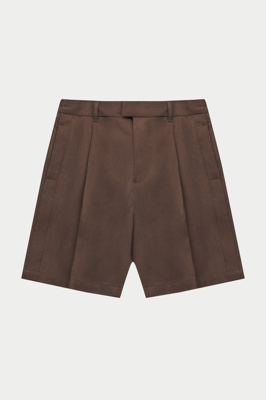 TAILORED SHORTS - BROWN