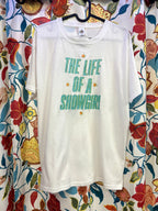 Taylor Swift 'The Life of a Showgirl' White Handpainted T-shirt