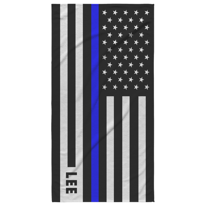 Thin Blue Line Beach Towel - AL2