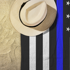 Thin Blue Line Beach Towel - AL2
