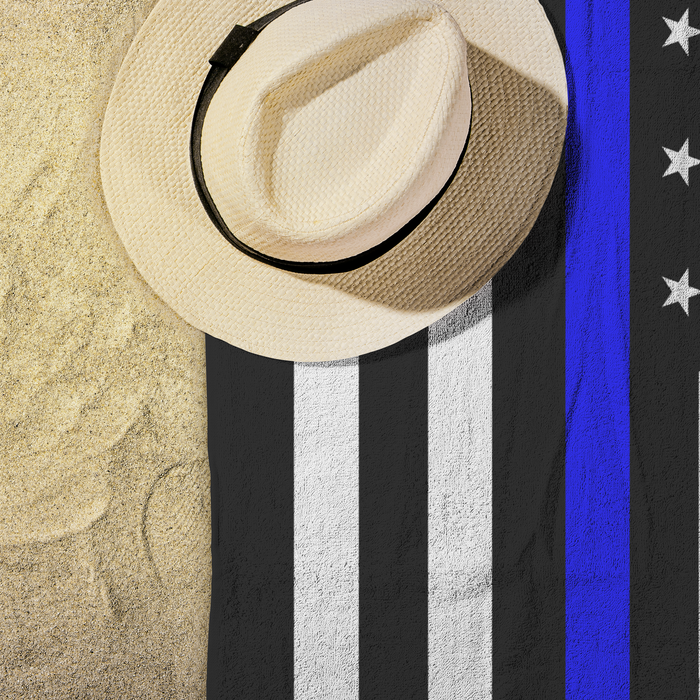 Thin Blue Line Beach Towel - AT1