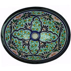Traditional Mexican Sink-Flor Verde Royale